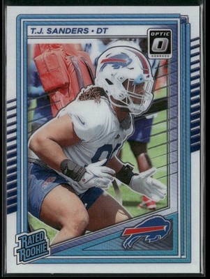 T.J. Sanders 2025 Donruss Optic Football #226 RC