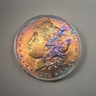 1903-P BU Morgan Dollar – Vibrant AT Rainbow Toning – Beautiful Eye Appeal