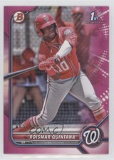 2022 Bowman Prospects Fuchsia Border 9/299 Roismar Quintana #BP-83 0nr3