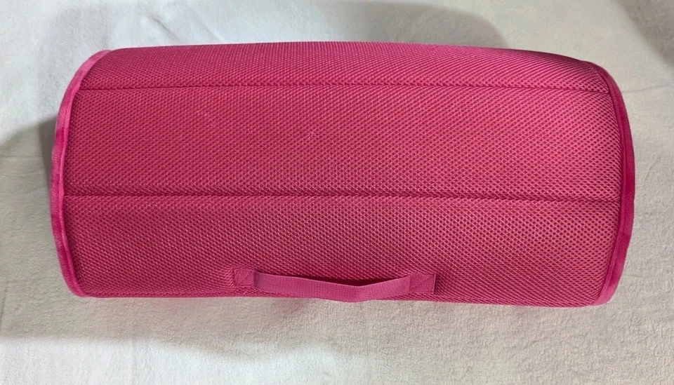 Almohada con memoria de espuma de viaje plegable para niñas rosa para jugar al salón Foto 3 de 4