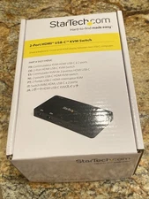 StarTech.com 2 Port USB C KVM Switch - 4K 60Hz HDMI