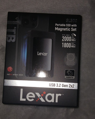Lexar SL500 1TB Portable SSD w/ Magnetic Set, USB 3.2 Gen 2x2