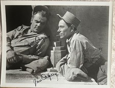GEORGE RAFT+JAMES CAGNEY—SIGNED  Each Dawn I Die PHOTO•Film Dancers/Gangsters