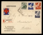 DR WHO 1927 NETHERLANDS FDC? RED CROSS ANIV COMBO REGISTERED R25183