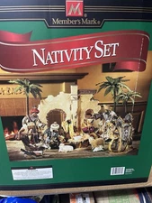 Members Mark Nativity Set 2005 Complete with Box!