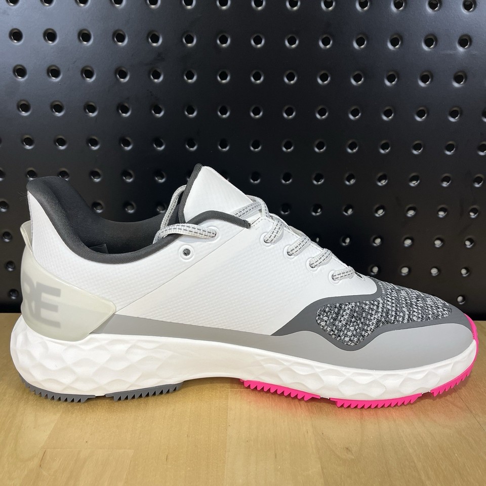 G/FORE GFORE G4 MG4+ Stippled Golf Shoe Sneaker White Pink Gray Men's ...