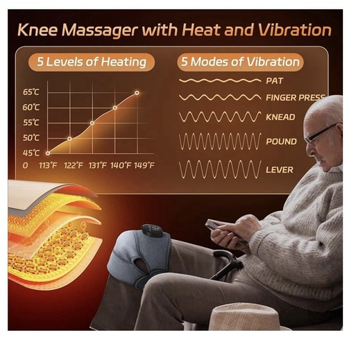 Eniosvar Knee Massager 3 In 1 Heating/vibration Brace Size B - Picture 5 of 8