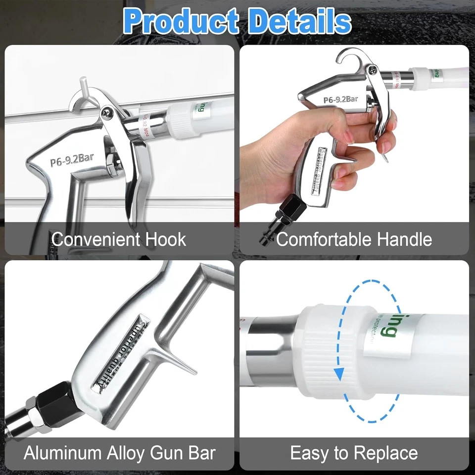 Tornador Z-014 Air Blow Out Gun for Cleaning and Air Drying Auto Surfaces