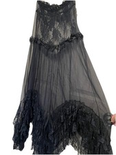 Andrea Kristoff for Escante Sheer Strapless Fairycore Gown GothLace