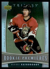 2006-07 Upper Deck Trilogy Alexei Kaigorodov Rookie /999 Ottawa Senators #139