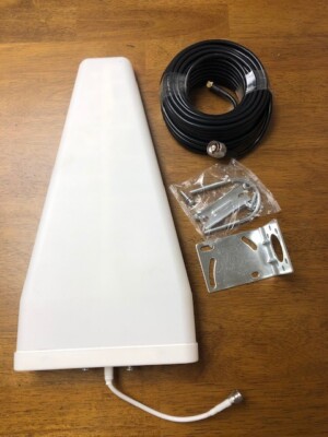 New!!  Box of  10 New Wide Band Yagi Antenna  Sets (3G/4G LTE w/50 ft cables)