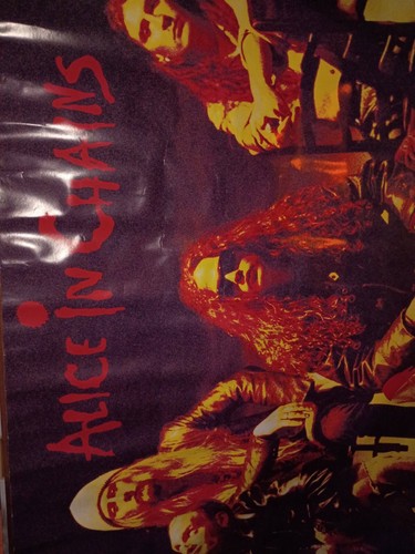 Alice in Chains Poster Band Shot Sitting on Chairs - Picture 2 of 4