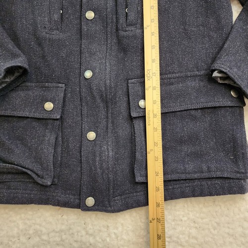 GAP Wolljacke Junior 2XL schwarz Utility Peacoat Taschen Reißverschluss Druckknöpfe adrett gefüttert - Bild 2 von 8