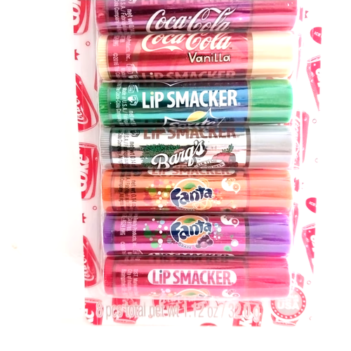 Coco-Cola Lip Smackers 8 Count COKE Themed Lip Balm New in Sealed Pack - Picture 6 of 11