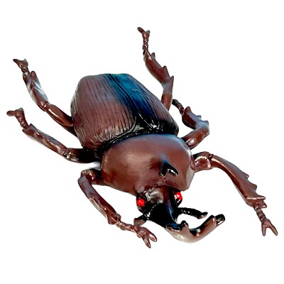 New Realistic Detail Rhinoceros King Beetle Bug Insect LARGE 5'' PVC Toy Figure