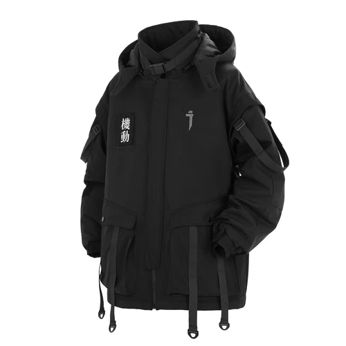 Niepce Men's Movement Winter Parka Japanese Streetwear Coat with Hood video thumbnail