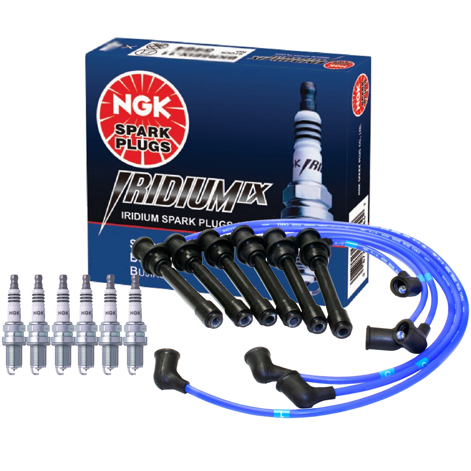 NGK Wire  5 Iridium IX Spark Plugs Kit For Hyundai Tiburon Sonata Kia Optima