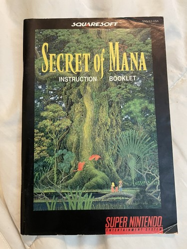 Secret of Mana Super Nintendo CIB. Manual, Rare Poster/Map w/ Strategy Guide - Picture 10 of 14