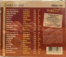 1596 NICE  POCKET SONGS KARAOKE CDG  LOT MI
