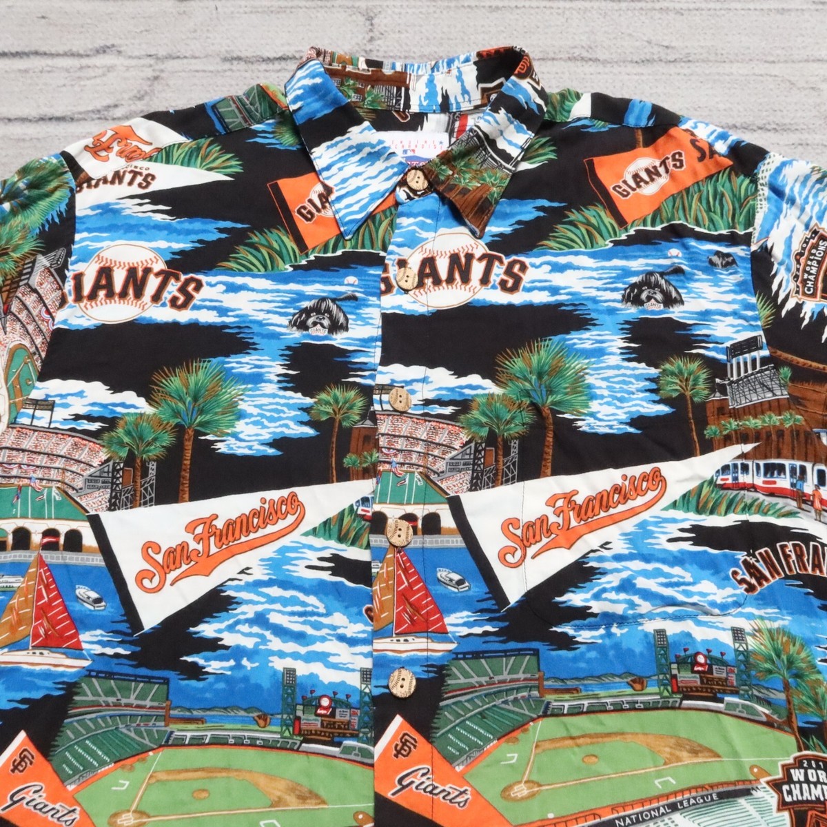 San Francisco Giants World Champions Hawaiian Shirt Size L | eBay