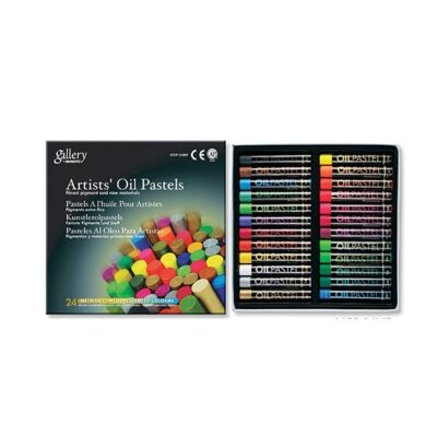 Mungyo Gallery Künstler weiche Ölpastelle 24er Set (metallic & fluoreszierend)