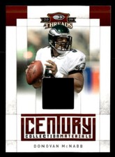 2009 Panini Threads #7 Donovan McNabb Game Jersey Century Collection /50