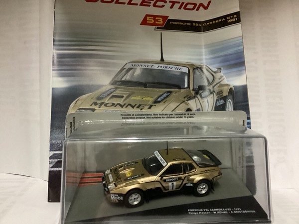 Ixo Porsche 924 Carrera Gts 1981 Rally Hessen, Die-Cast 1/43, Neu In Teca-image