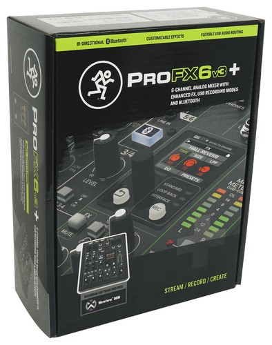 Mackie ProFX6v3+ 6-Channel Mixer w/Enhanced FX/USB Recording/Bluetooth+XLR Cable - Afbeelding 12 van 12