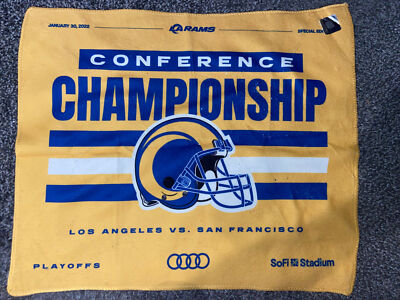 Los Angeles Rams 2021 Conference Championship Rally Towel 1-30-22 SoFi Stadium