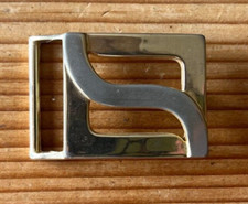 Vintage 80's Gold and Silver Belt Buckle