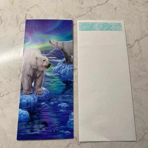Defenders of Wildlife Polar Bears Northern Lights Blank Greetings Card - Picture 5 of 10