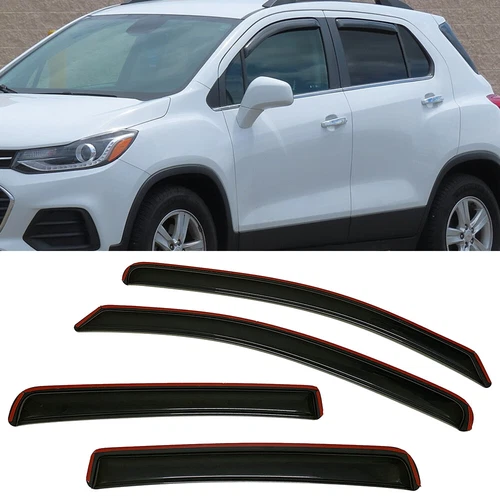 Set of IN-Channel Window Visors Sun Rain Guard Fit Chevy Trax 2015 2016-2021