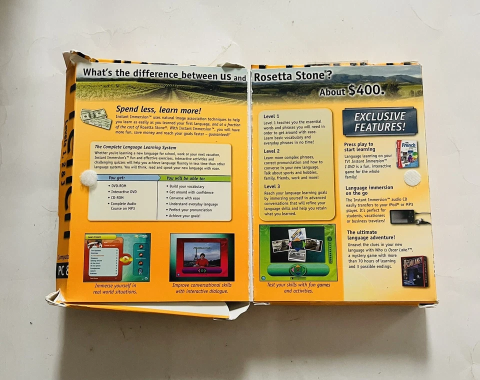 Topics Entertainment Instant Immersion French Levels 1, 2 & 3 for Pc/Mac 9 Discs - Image 3 of 4