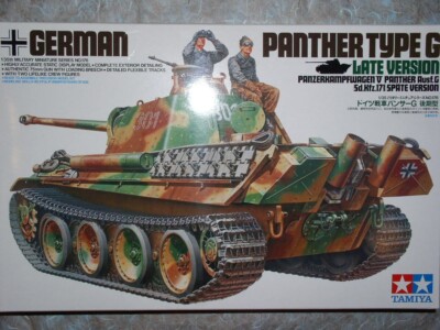 Tamiya 1/35 German Panther Type G Late Version Model Battle Tank Kit 35176