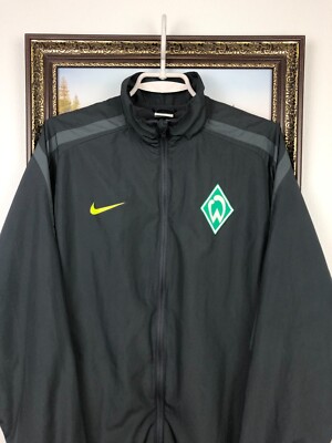 Werder Bremen Nike Football Jacket Soccer Track Top Mens Zip Rare
