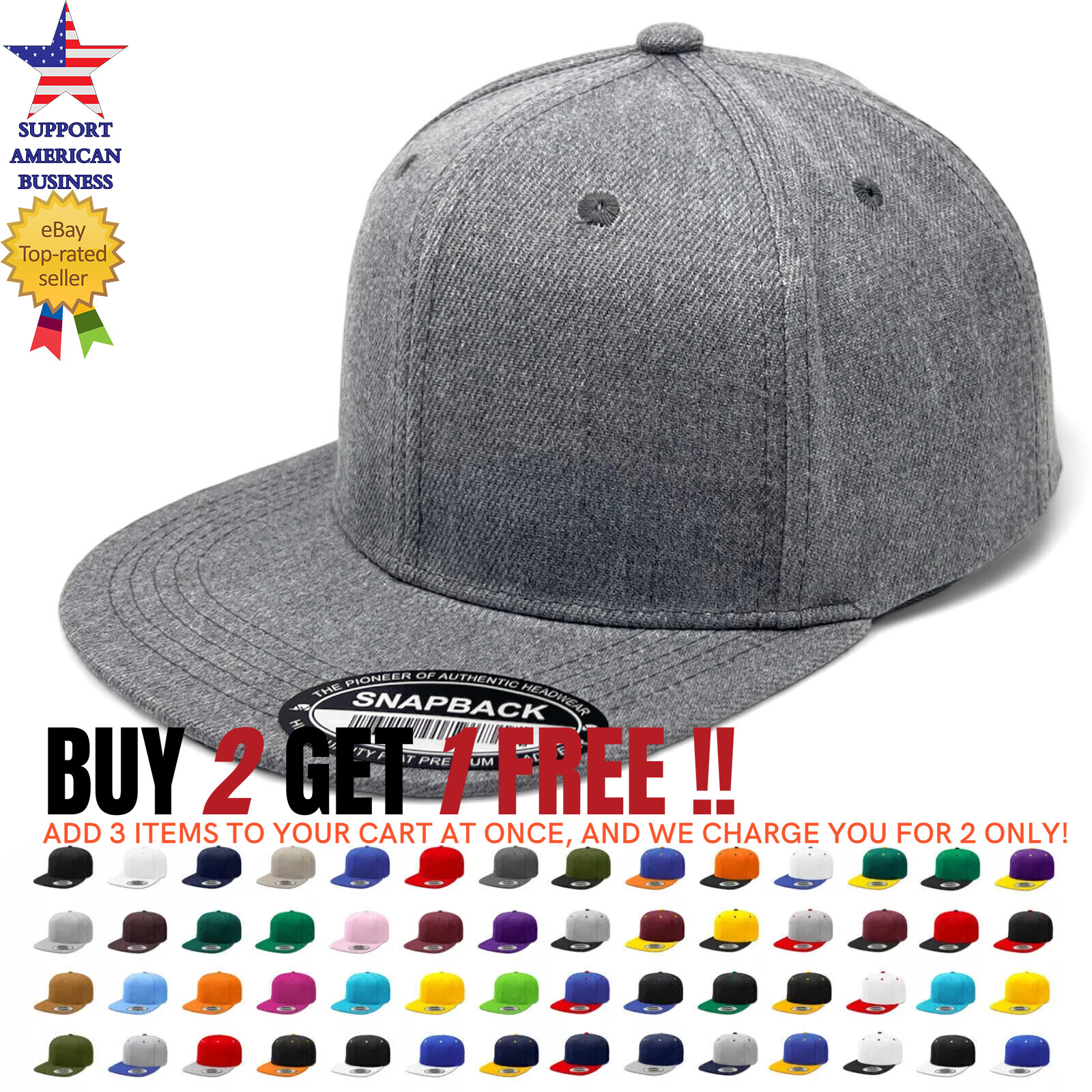 Gorra de béisbol plana Snapback camionero lisa en blanco para hombres hip hop ejército CS