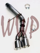 Stainless Steel 2.5" Dual Tip Exhaust Tailpipe Assembly 07-13 Chevy/GMC Trucks