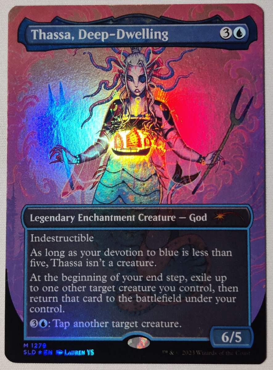 MTG Secret Lair Thassa, Deep-Dwelling SLD Cool Ocean Breeze