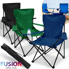 Folding Camping Chairs Outside Portable Beach Picnic Fishing Festival Hiking