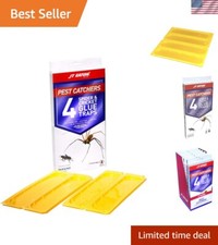 Mess-Free Non-Toxic Glue Traps for Small Pests - Captures Mice, Snakes, 4 Pack