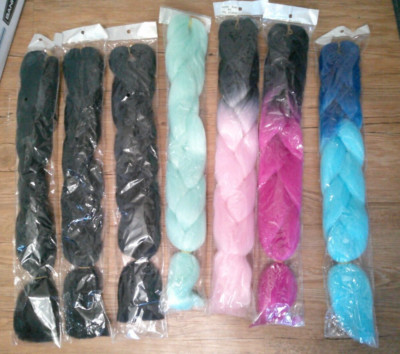 NEW 24'' 100g JUMBO hair extensions kanekalon braiding box twist U PICK COLOR