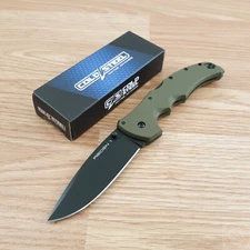 Cold Steel Recon 1 Lockback Folding Knife 4" S35VN Steel Blade Green G10 Handle