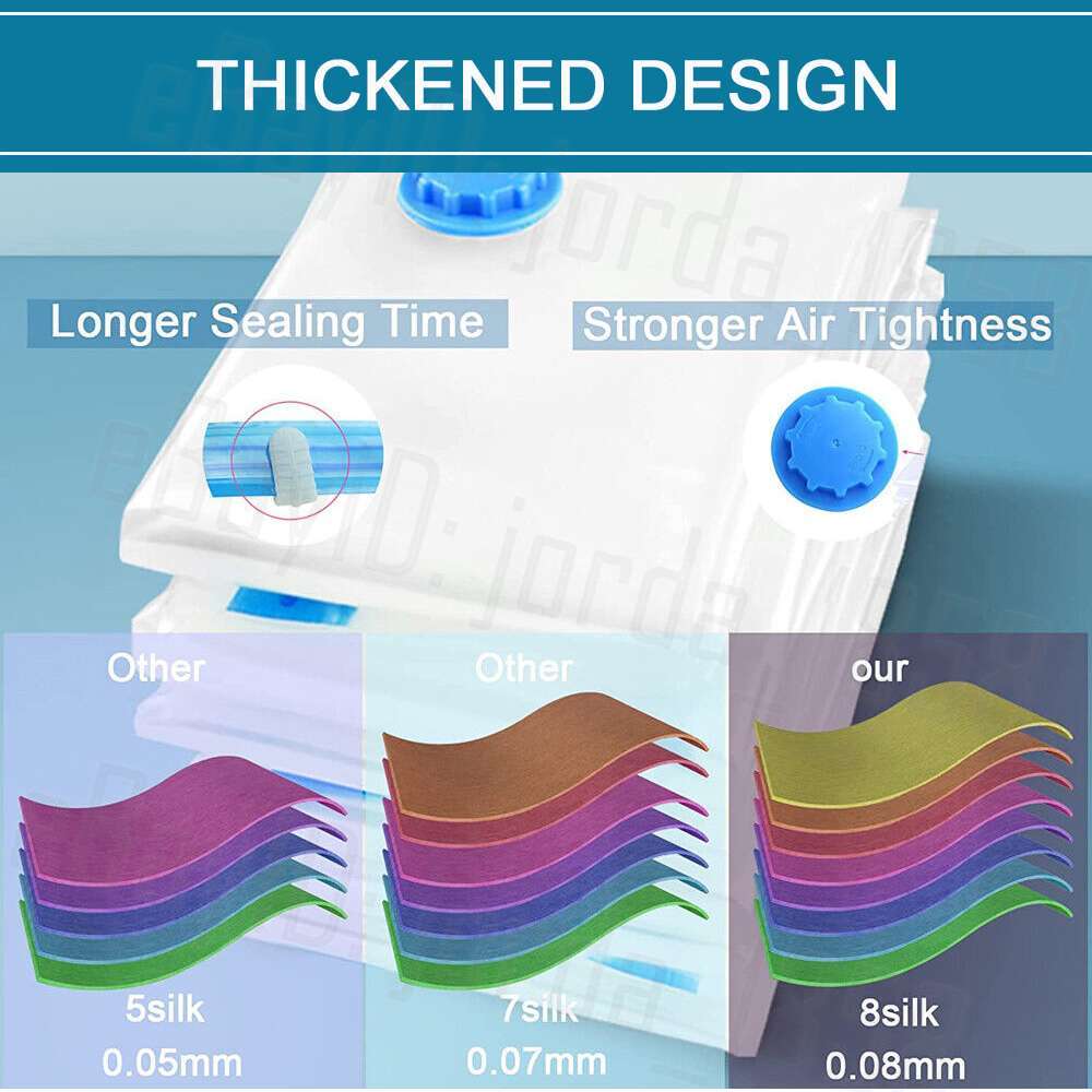 Vacuum Storage Sealer Bags for Blankets Clothes Pillows Quilts Space