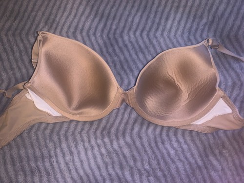 Maidenform Women's 36D Beige Bra T-Shirt Bra Regular Hook & Loop - Picture 3 of 6
