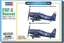 HobbyBoss F8F-2 Bearcat Easy Assembly - Plastic Model Airplane Kit - 1/72 Scale
