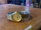 VTG Seiko Watch Women Gold Dial Gold Tone Round 2Y01-0A19 New Battery