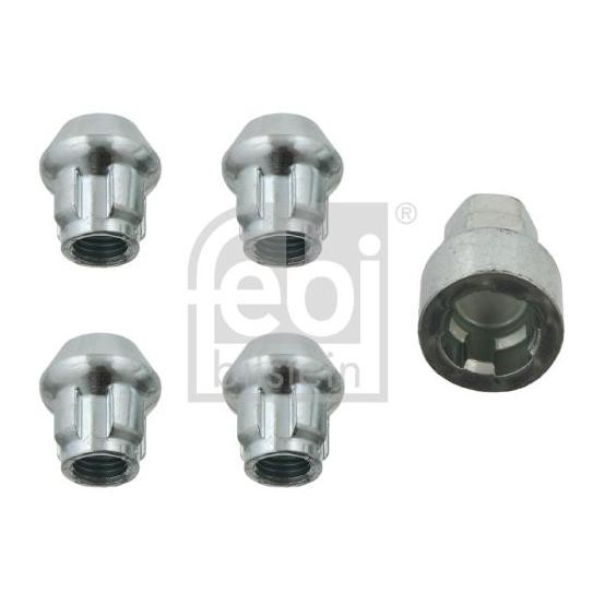 5X Radmutter FüR Ford Scorpio GAE GGE 2.4 2.5 2.8 2.9 85 Bis 94 Febi Klba Teil-image