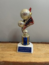 Basketball Trophy,Gold Tone,Plastic.