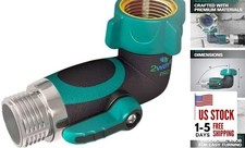 90 Degree Hose Elbow Angle Connector with Shut Off Valve - 90 Angle Pro