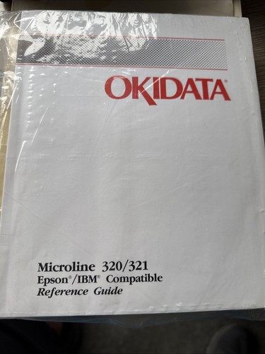 Vintage: Okidata Microline 320 & 321 Printer Setup Guide. Excellent Condition